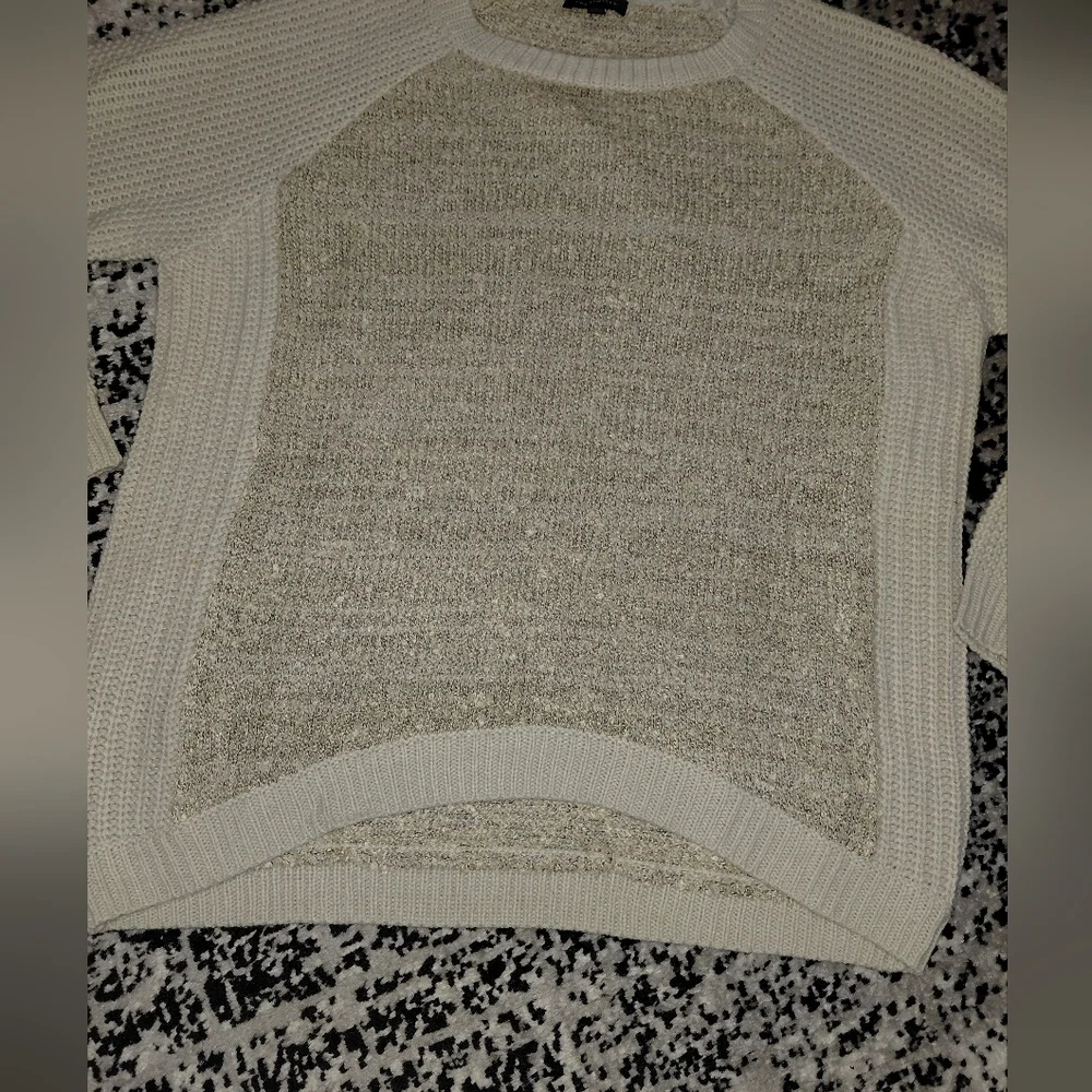 The Limited Oatmeal Heather Knit Sweater Large L Vanilla Girl Minimalist Cozy